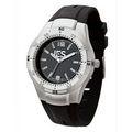 Watch Creations Women's Watch w/ Integrated Black Silicone Strap
